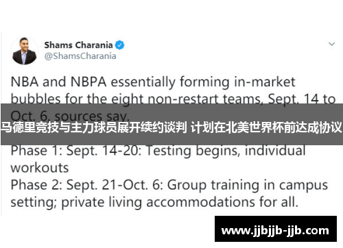 马德里竞技与主力球员展开续约谈判 计划在北美世界杯前达成协议